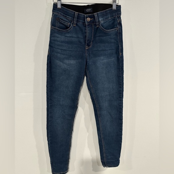 Curve Appeal Dark Wash Skinny Jeans Women’s Size 2/26 Stretch Denim Mid Rise - Picture 1 of 7